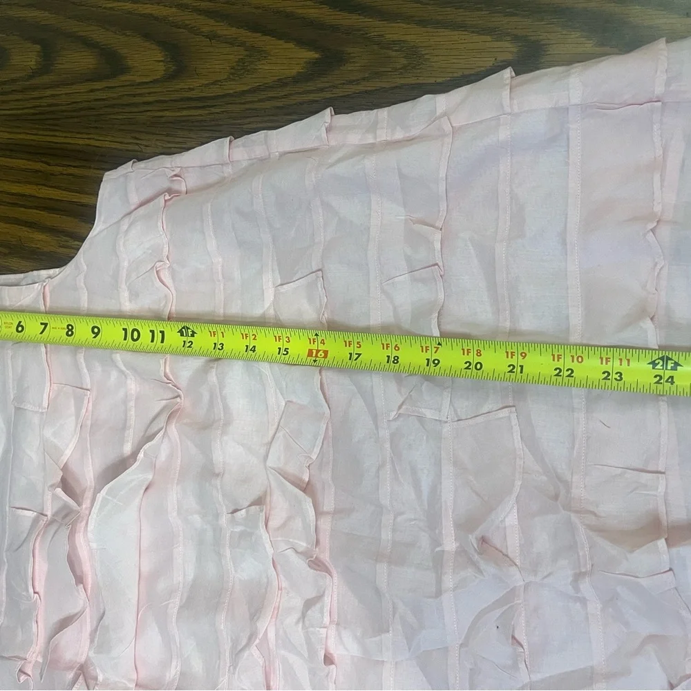 Pink‎ Ruffled Sleeveless Top - Picture 6 of 6